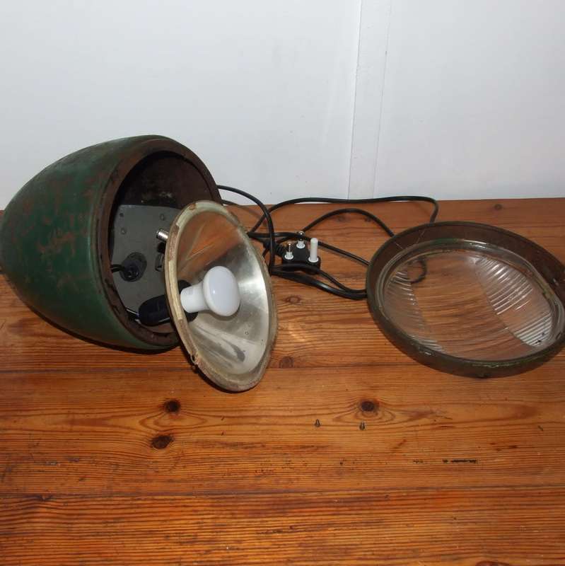 Huge vintage car headlight lamp spot light