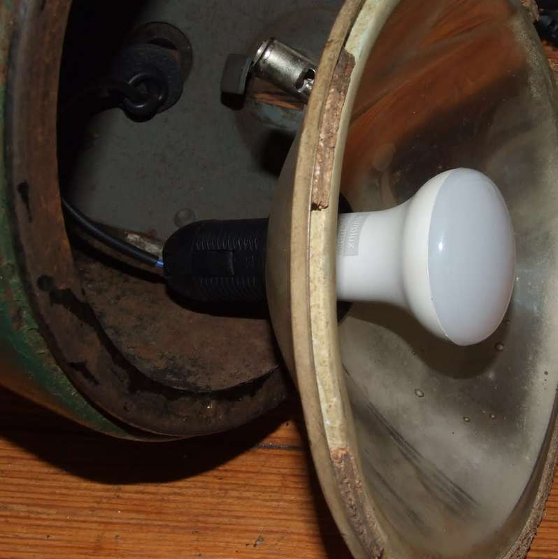 Huge vintage car headlight lamp spot light