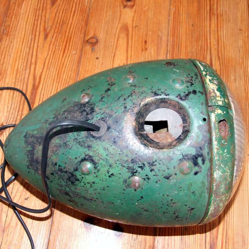 Huge vintage car headlight lamp spot light