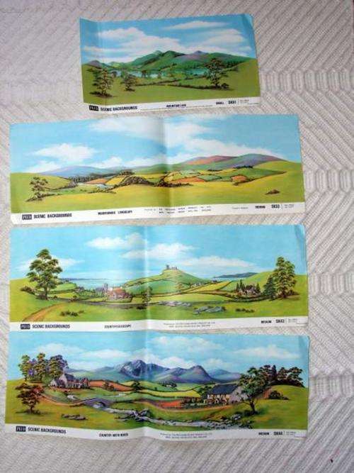 PECO model railway scenic background prints.