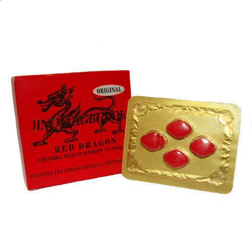 Red Dragon - Assisting & Enhancing Male Performance (Herbal Product) 200mg 20 Tablets (5 Boxes)