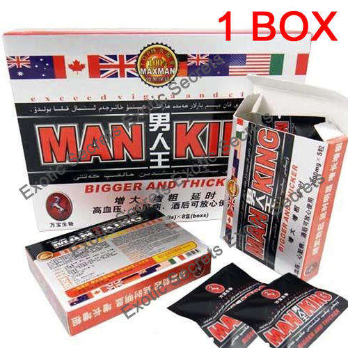 Man King Highly Concentrated Male Enhancer (100% natural) 5 Tablets (1 Box)