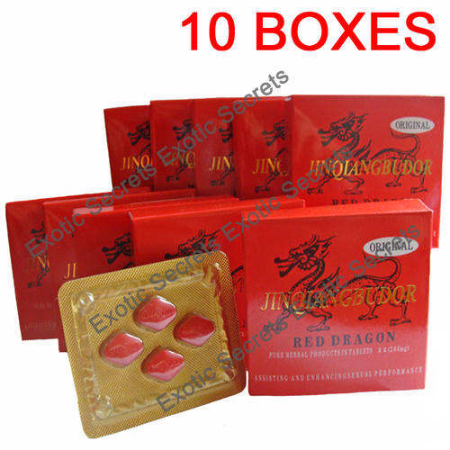Red Dragon - Male Performance Enhancer 200mg 40 x Tablets (10 Boxes).
