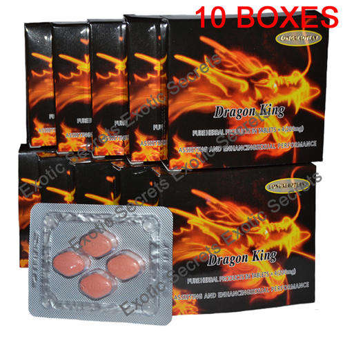 Dragon King - ED Male Performance Enhancer 200mg 40 x Tablets (10 Boxes).