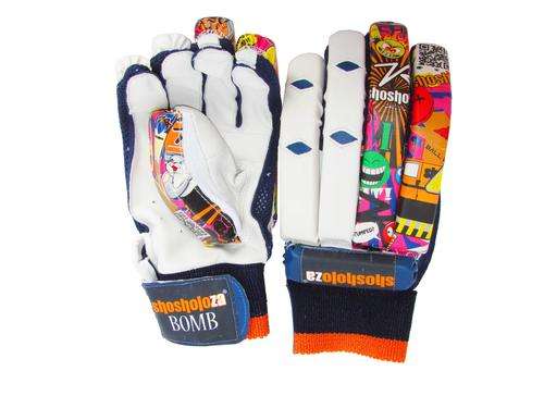 Shosholoza "BOMB" Leather Palm Cricket Batting Gloves