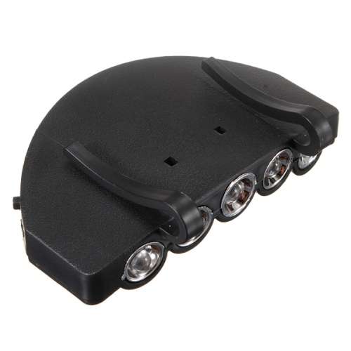5 LED CAP HAT BRIM CLIP LIGHT HEADLAMP for CAMPING, FISHING, HIKING, JOGGING, MECHANICAL WORK, etc