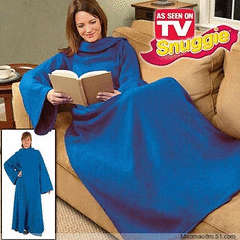 Snuggie Blanket with Sleeves for Adults! *BLUE* 1 Size fits all.