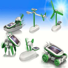!!!!!!! 6 IN 1 SOLAR POWERED EDUCATIONAL ROBOT KIT