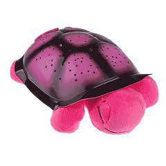 ( PINK )..... Sparkling Night Light Turtle