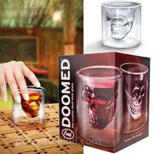 CRYSTAL SKULL HEAD SHOT GLASS