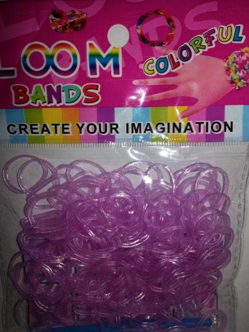 PURPLE LOOM BANDS 200's...FAST COURIER DELIVERY!
