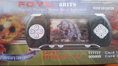 PVP HAND HELD GAME CONSOLE WITH BUILT IN GAMES 888 888 + 2 ADDITIONAL GAME CARDS
