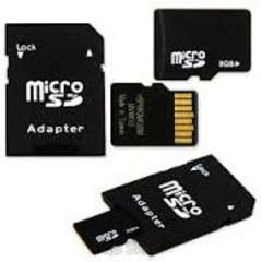 MICRO SD MEMORY CARD WITH ADAPTER - 8GB