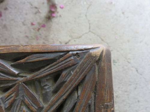 Chinese Carved Camphor Wood Kist with Bamboo Motifs