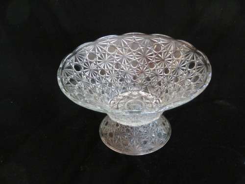 Cut glass fruit bowl