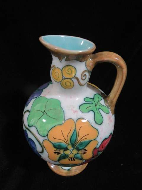 Kers (Gouda) floral porcelain ewer.