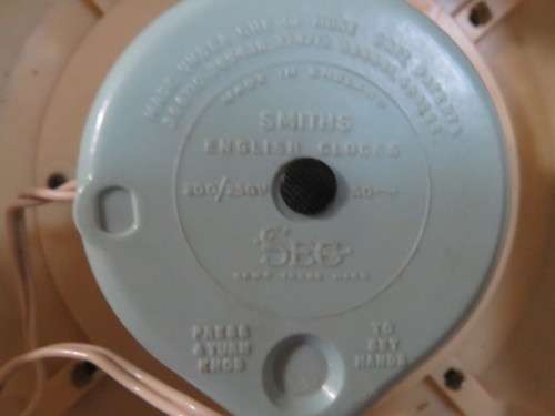 Vintage Smith's sectric wall clock