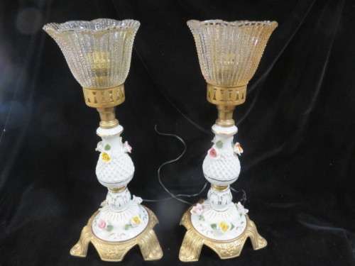 Pair of bedside lamps
