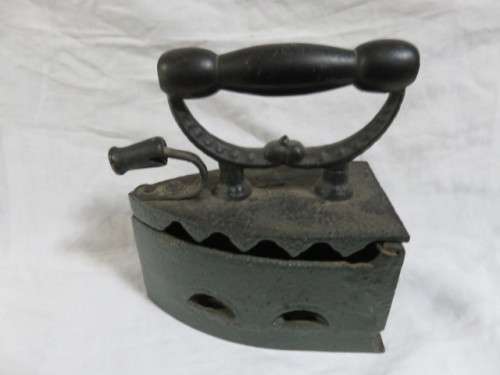 Antique cast iron charcoal sad iron