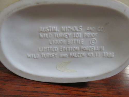 Wild Turkey and Falcon No.11 limited edition liquor bottle