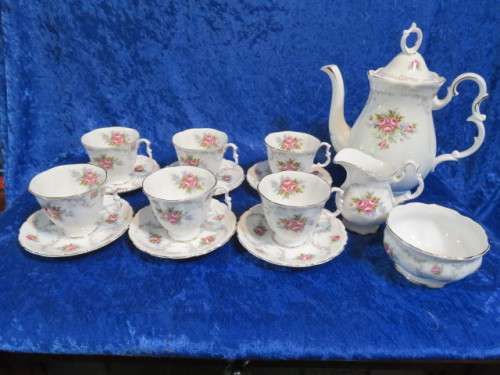 Royal Albert `Tranquility` coffee set.