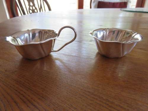 WMF silver plated creamer and sugar bowl
