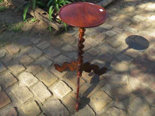 Anglo-Cape stinkwood low torchiere
