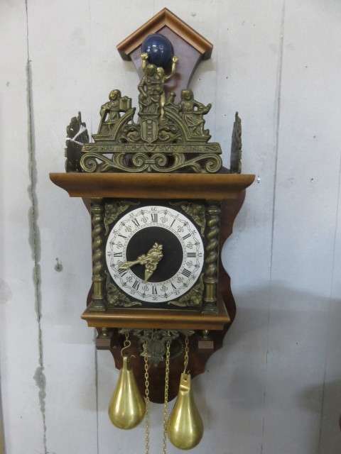 Vintage Dutch Zaanse Zaandam wall clock