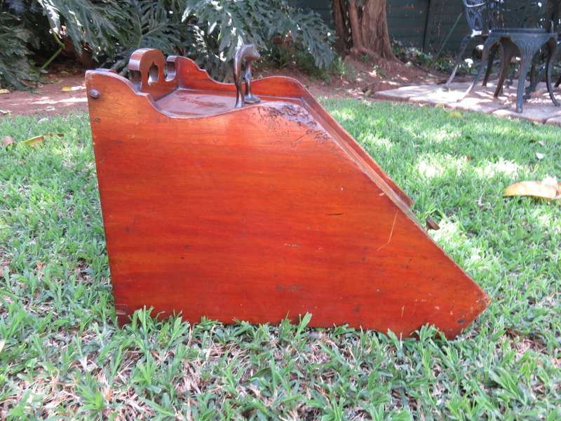 Mahogany coal scuttle