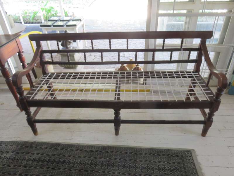 Vintage Riempie bench
