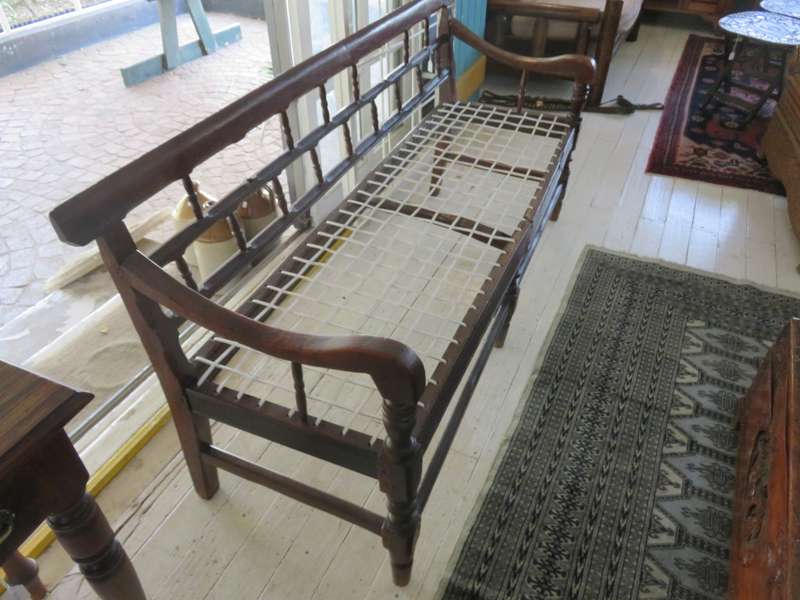 Vintage Riempie bench