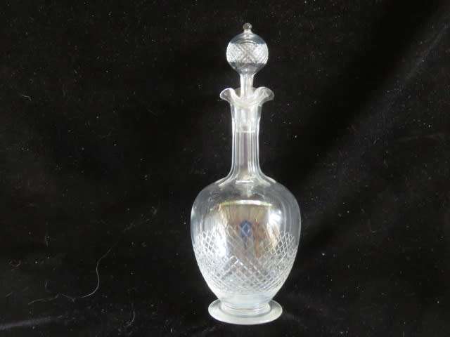 Early 20th century cutglass liqueur decanter