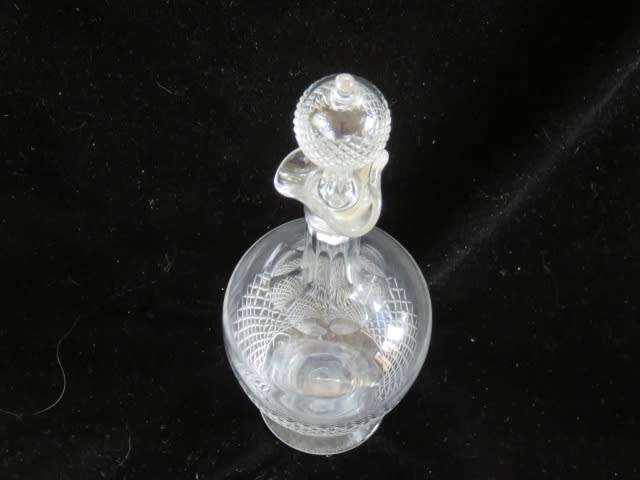 Early 20th century cutglass liqueur decanter