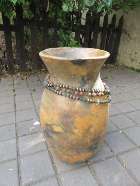 Large terracotta vase