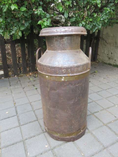Large vintage original Welsh milk churn