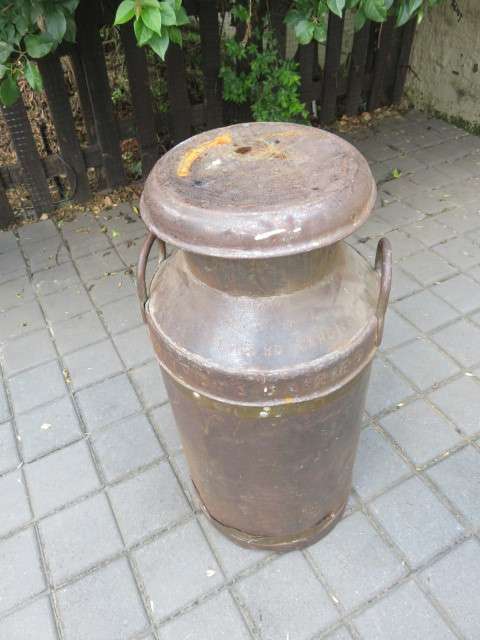 Large vintage original Welsh milk churn