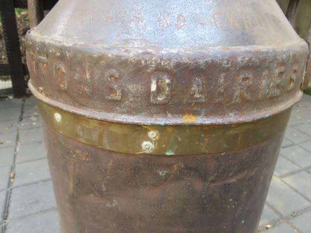 Large vintage original Welsh milk churn