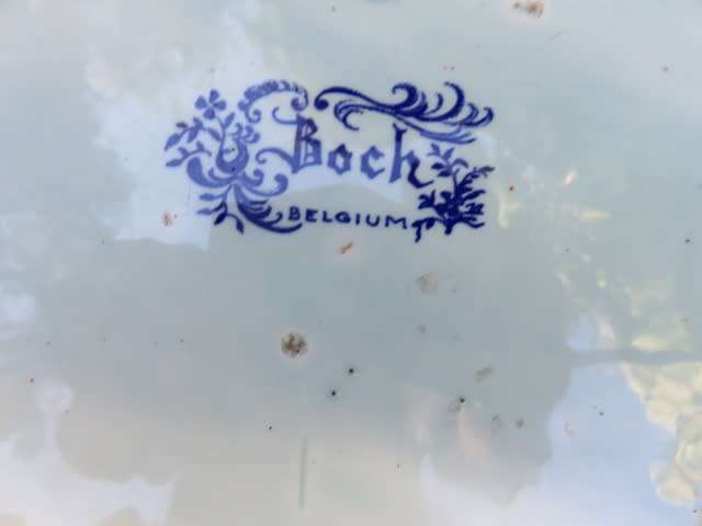 Boch, Belgium (Delft), blue and white wall plate