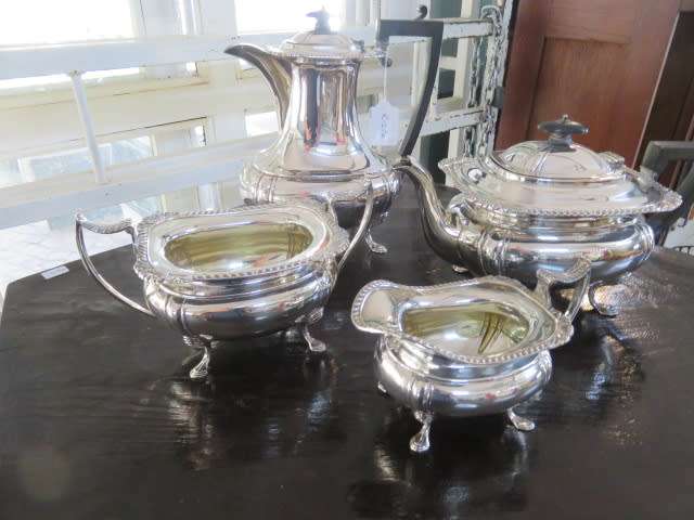 4 piece silver plated tea/coffee set