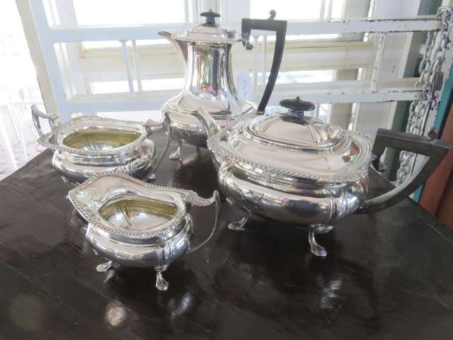 4 piece silver plated tea/coffee set
