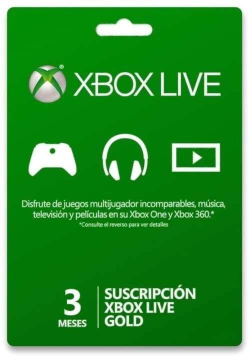 xbox gold live 3 month membership