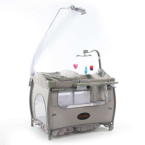 Chelino Camp Cot - Tiffany White Dots