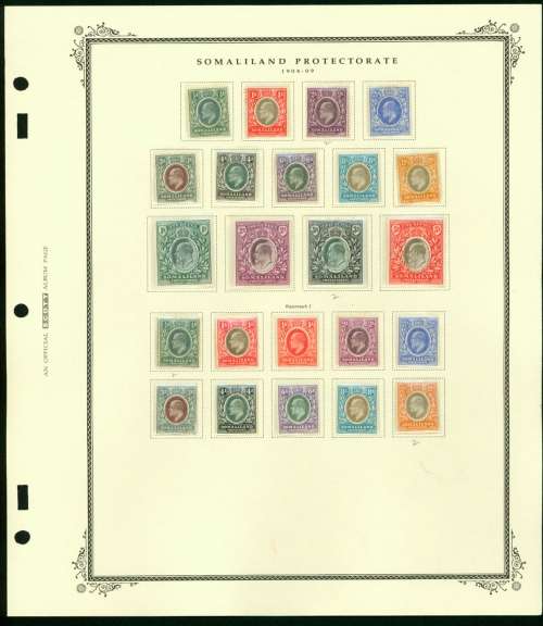 SOMALILAND PROTECTORATE 1904-1909 MH STAMPS