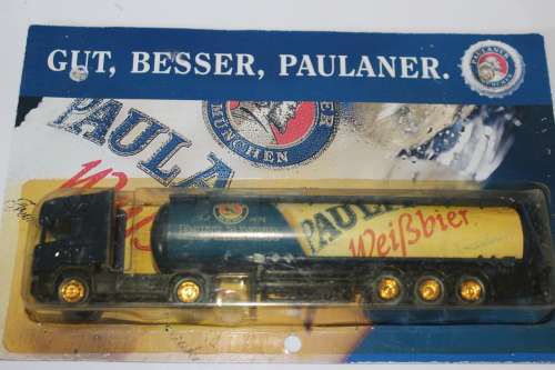 Scania Truck H0 1:87 with tank trailer Paulaner Munich Beer