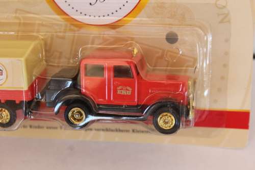 Vintage German Hanomag Truck H0 1:87 with 2 trailers EKU Beer Kulmbach one trailer w. beer barrels