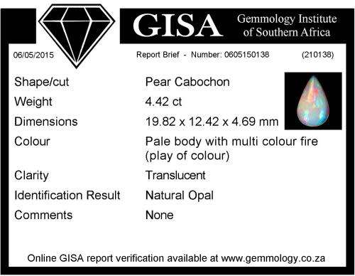 4.42 ct Natural Opal