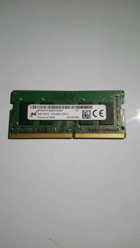 Micron 4GB PC4-19200 DDR4 2400MHz 260-Pin SoDimm Memory Module Mfr PN MTA4ATF51264HZ-2G3B2