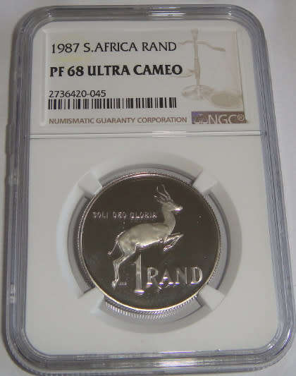 1987  PROOF SILVER R1 - NGC GRADED PF68 UC