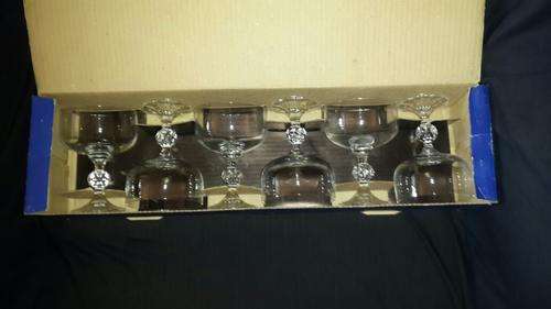 SET OF CLAUDIA BOHEMIA CZECH CHAMPAGNE GLASSES
