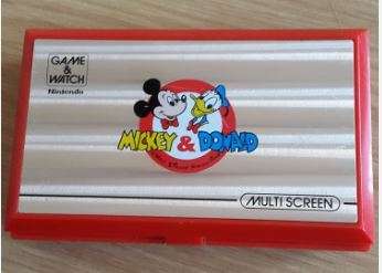 1982 NINTENDO MICKEY & DONALD MULTI SCREEN & WATCH - FREE SHIPPING